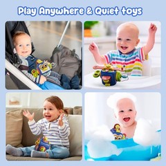 OSIMILY Toys for 1 Year Old Boy, Busy Cube Montessori 1+ Small, Blue