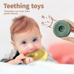 6 Pcs Stacking & Nesting Circle Toy 4.7″,Soft Building Rings Stacker & Teethe…