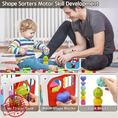 AiTuiTui Baby Sensory Activity Cube Montessori Toy