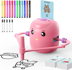 Interactive Educational Drawing Robot for Kids – Montessori Learning Toy with 15