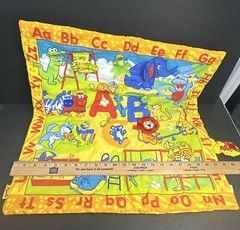 Soft Play Cloth Book Busy Mat ABC Jungle Enrichment Toy Safari Infant EUC 2005