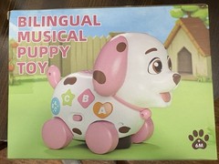 Musical Puppy Toy 3-in-1, Baby Learning Lights Music, Bilingual, 6-12-18 Months