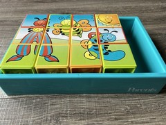 Parents Magazine Play + Learn Puzzle Block Critters Educational Toy 2001 EUC