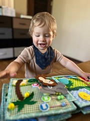 Zoo Handmade Quiet Book for Toddlers Montessori Interactive Felt Baby Busy Book