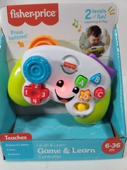Fisher Price Game and Learn Laugh Controller COLORS NUMBERS SHAPES NEW NIB