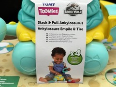 TOOMIES Stack & Pull Ankylosaurus JURASSIC WORLD Toddler Toy TOMY – NEW IN BOX