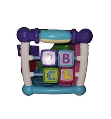 VTech Busy Learners Activity Cube Interactive Toy Exploration Lights And Sound