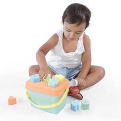 : Shape Sorter – Bucket – 7pc Sort & Play Toy, 5 Shape Blocks & Matching Cuto…