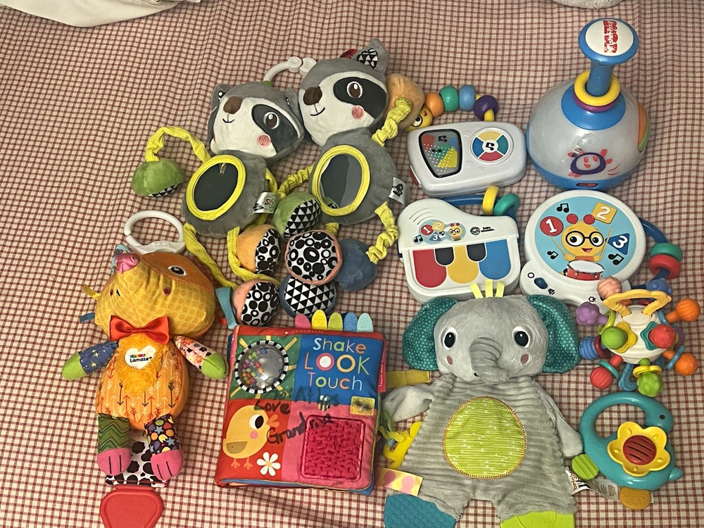 Mixed Lot Baby Activity Toys Multicolor Developmental Motor Skills Hand-Eye