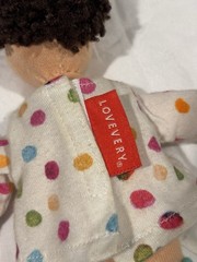 Lovevery Montessori Gender Neutral Baby Avery 9 1/4” Plush Doll Toy Soft Cloth