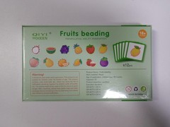 Wooden Threading Stringing Toys for 3+ Years Old Boys and Girls CSJM-02 (Fruits)