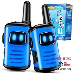 Kids Walkie Talkies Toys for Boys: Mini Robots Walkies Talkies 2 Pack Blue
