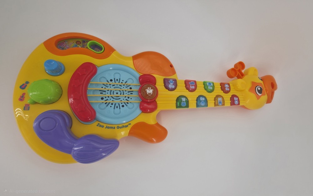 VTech Zoo Jamz Guitar Giraffe Musical Electronic Learning Toy EUC
