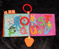 Playtex BABY SENSORY BOOK Lot 3, Unicorn, ABC, Nursery, Crinkle, Teether, Tags
