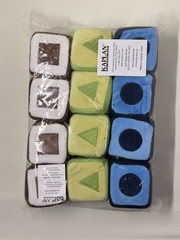 Kaplan Early Learning Soft Shape Blocks – Set of 12 Baby Toy Triangle Square