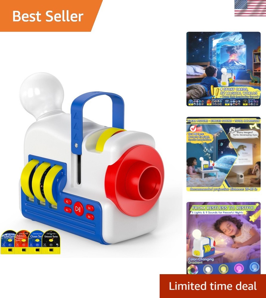 Story Projector for Kids, Educational Story Dream Machine with 32 Stories & 4…