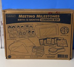 Lakeshore Meeting Milestones Birth To 12 Months Box Toys Sensory Sign Cards New