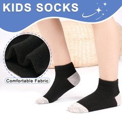 25 Pairs Toddler Kids Socks Ankle Athletic Low Cut Short Socks for Boys Girls…