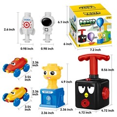 Power Balloon Car Toy for Kids Balloon Launcher Car Toy Set for Kids Science Toy