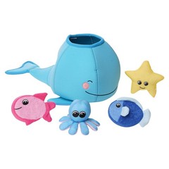 Manhattan Toy Neoprene Whale 5-Piece Floating Spill N Fill Bath Toy Quick Dry