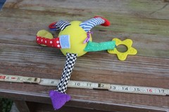 Vintage EDEN Plush Octopus 8” Baby Sensory Toy Rattle Crinkle Teether Primary