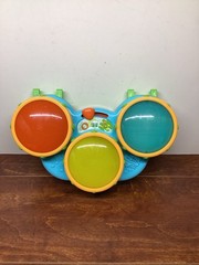 Bright Starts Safari Beats Musical Learning Toy Drums Animal Sounds Push Lights