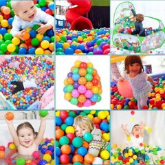 100PCS Ocean Balls 5.5cm Colorful Soft Baby Kids Pit Balls Swim Fun Play Toys US