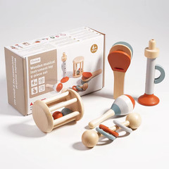 5PCS Baby Musical Instruments Sensory Rattle Toys Montessori Learning Gift Kids