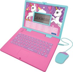 Interactive Unicorn Laptop Toy for Kids – Bilingual Learning in Spanish/English