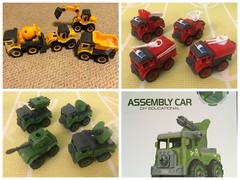 12 Pcs Construction Truck Set–Excavator Bulldozer Fire Truck Dump Truck