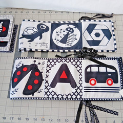 Black White Red High Contrast Baby Play Set Lot Sensory Toys Playmat Crib