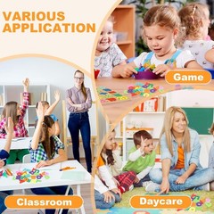 Toddler-Friendly 2-in-1 Wooden Alphabet & Number Learning Puzzles – 46 Pieces