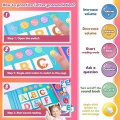 Toddler Toys for 2 3 4 5 Year Old Girls: Interactive Sensory Learning Busy Book