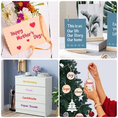 Reusable Small Letter Stencils for Painting, 36 Pcs (1/4, 1/2, 3/4, 1, 5/4 in…