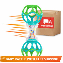 Bright Starts Oball Shaker Baby Rattle Toy – Newborn Sensory Play