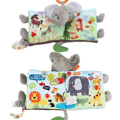 Libros para bebés lephant Touch and Feel, juguetes de 0 a 6 meses.
