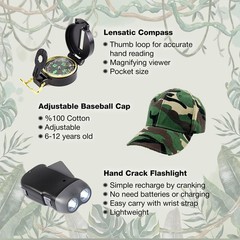 Nature Exploration Gear – Outdoor Adventure Kit with Walkie Camouflage