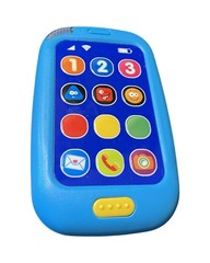 PlayGo Baby Touch Learning Phone in Blue Speaks English & Spanish Pre-owned