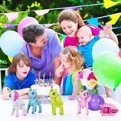 Multicolor Christmas Unicorn Eggs Toys for 3-5 Year Old Girls Birthday Gift Kids