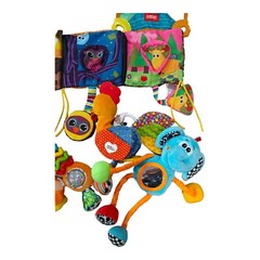 Baby Rattle Toys Colorful Animals Book Teething Lot Of 12