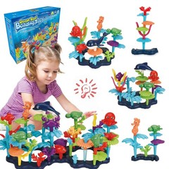 Ocean Reef 125 pcs Building Toy Set for Toddlers and Kids Age 3, 4, 5, 6 Year…