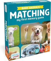 Chuckle Roar Baby Animals Matching Memory Game