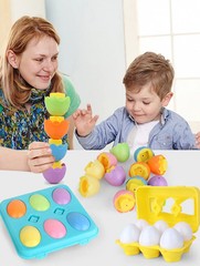 Smart Egg Shape Match Puzzle Montessori Educational Toy for Toddlers Baby Kids