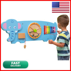 & Wow Wow Elephant Activity Wall 18M Sensory Wall Toy 3 Room Dcor 50472
