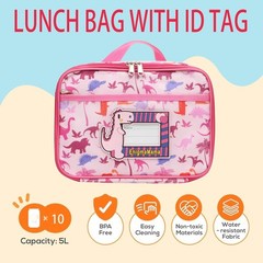 Kids Dinosaur Lunch Bag with Reusable Bento Box, Insulated & Leak-Proof Lunch…
