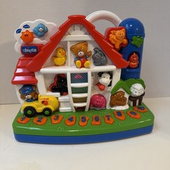 Chicco Interactive Bilingual English Spanish Music Lights Farm Animal SoundsToy