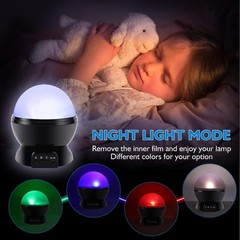 Night Light for 1-10 Year Old Girl Boy,360 Degree Rotation,12 Light Color, Gift