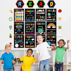 gisgfim Reading Posters for Classroom Colorful Reading Corner Bulletin Board …