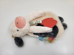 Itzy Ritzy Cow Security Blanket & Teether Baby Unisex Plush Farm Themed Toy