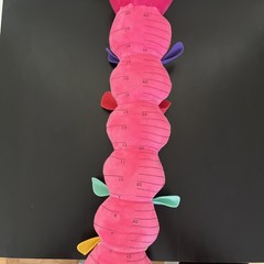 Musical Caterpillar Baby Toy, Stuffed Animal with Ruler, Bell, & Squeaker.